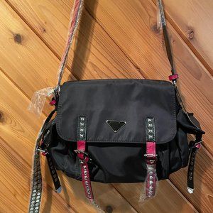 Studded Nylon Crossbody